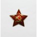 Звезда-кокарда, 34 мм, к головным уборам рядового состава РККА, обр. 1936г.
